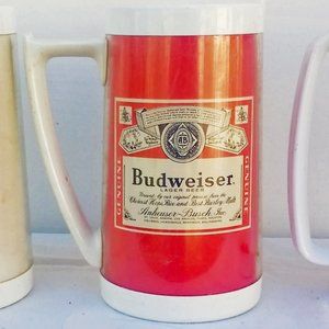 Vintage Bud Thermo Serv Plastic Beer Stein Beer Mugs Vintage Beer Mugs 1970s